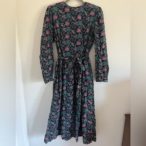 Lanz Original Vintage Corduroy Floral Dress sz 10